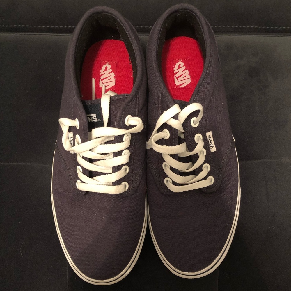 Navy thick bottom Vans
